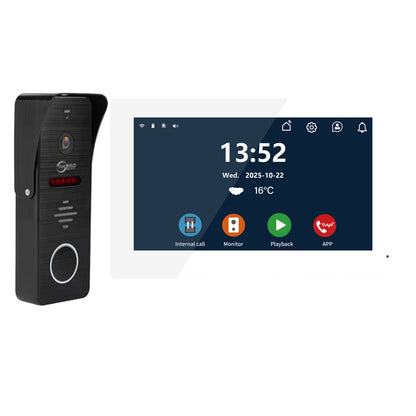 New Tuya 7/10 Inch Video Wifi Intercom Tuya Smart Home Wired video doorbell System 1080P 148°Doorbell Camera Full Touch Monitor