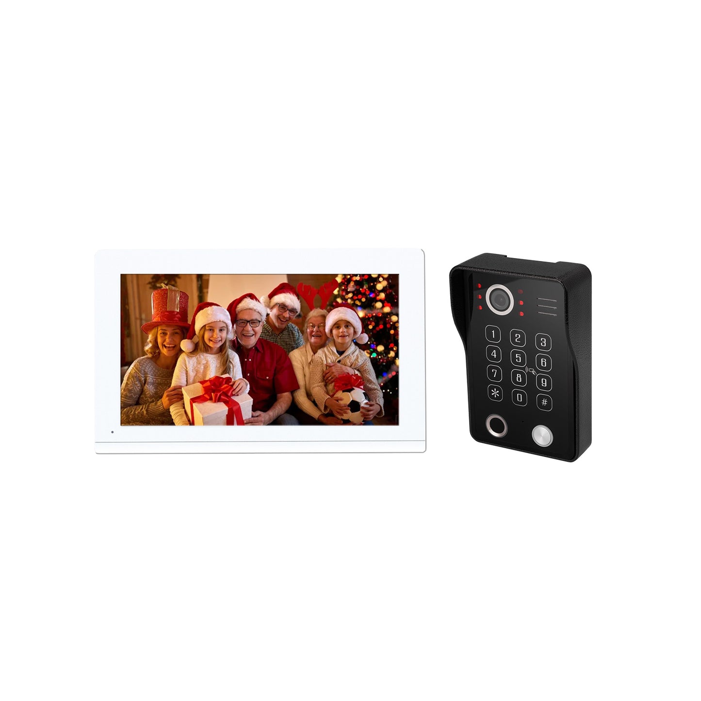 Tuya WIFI Intercom Video Door Phone With Video Doorbell Camera 1080P With Fingerprint RFID Number Password Unlock Motion Sensor