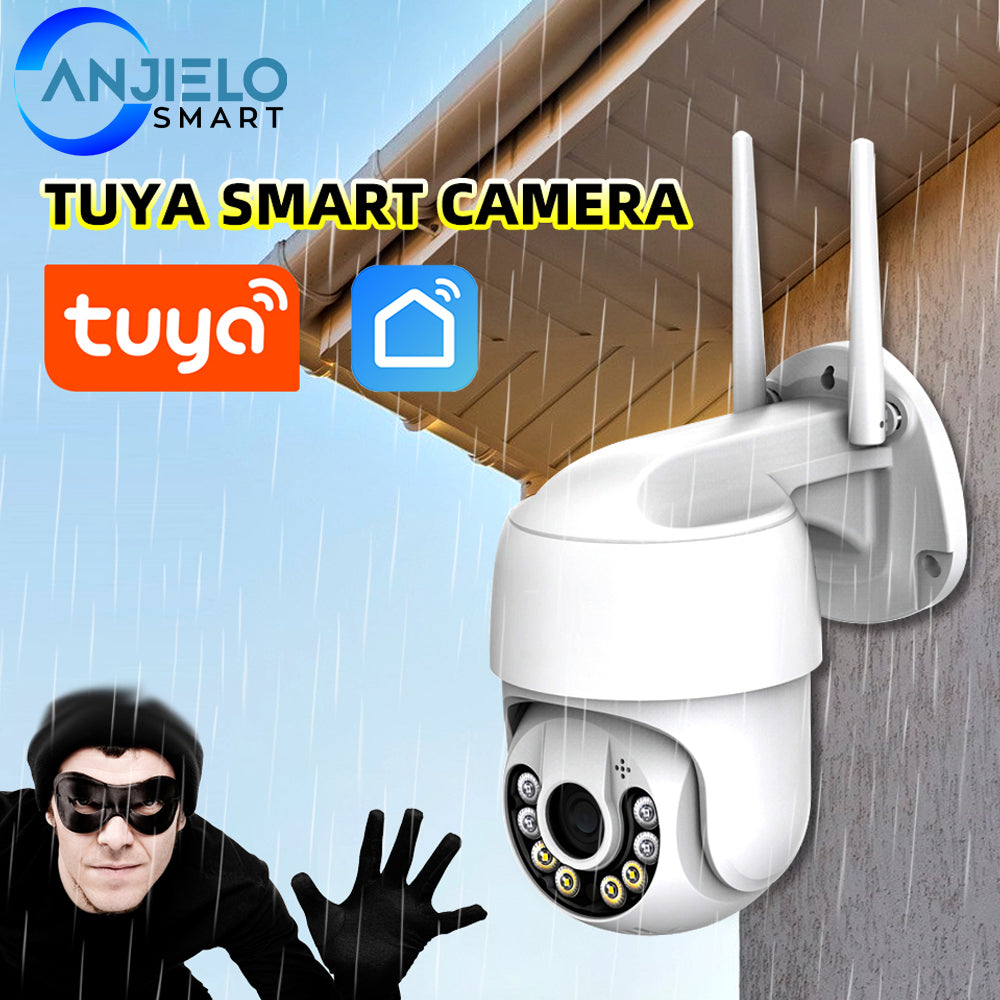 Smart WIFI 3MP PTZ IP Camera Outdoor Video Surveillance Full-color Night Vision Tuya App Remote Control Home Security Protection