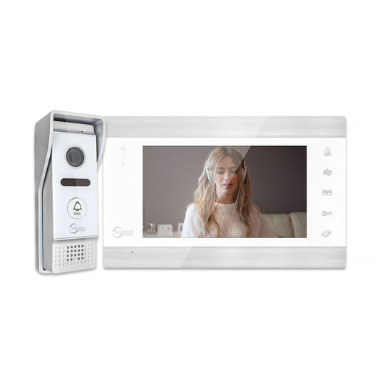 7 pouces 1080P filaire maison système d'interphone vidéo Wifi Smart Tuya vidéo porte téléphone sonnette caméra pour appartement IR caméra