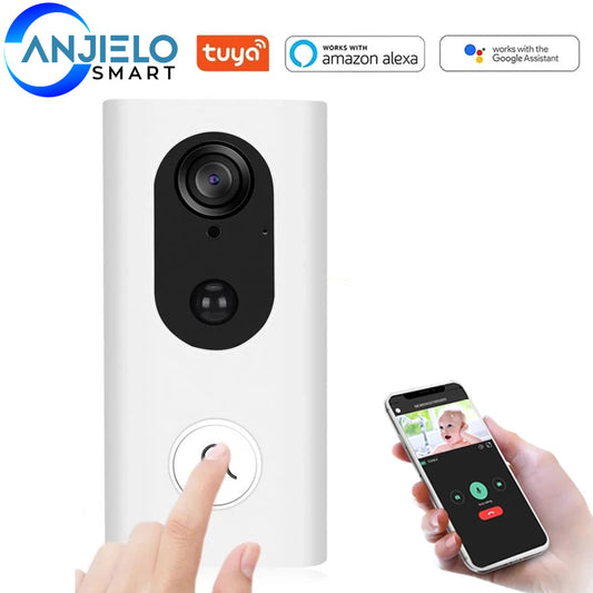Tuya Smart Life App Wifi sans fil visiophone prise en charge Alexa et Google Home sonnette caméra 