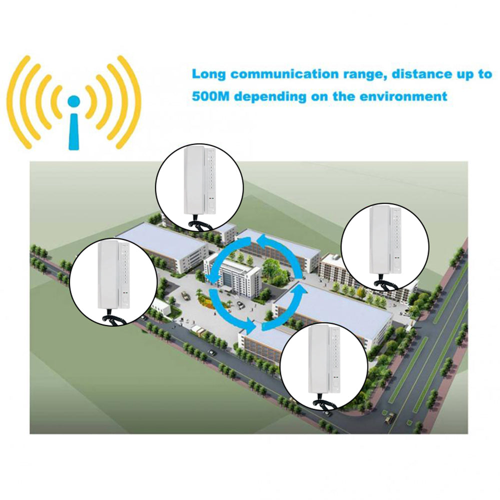 2.4GHz Wireless Audio Intercom System Access Door Phones Home Door Phone Residential Wireless Intercom System for Home Intercom