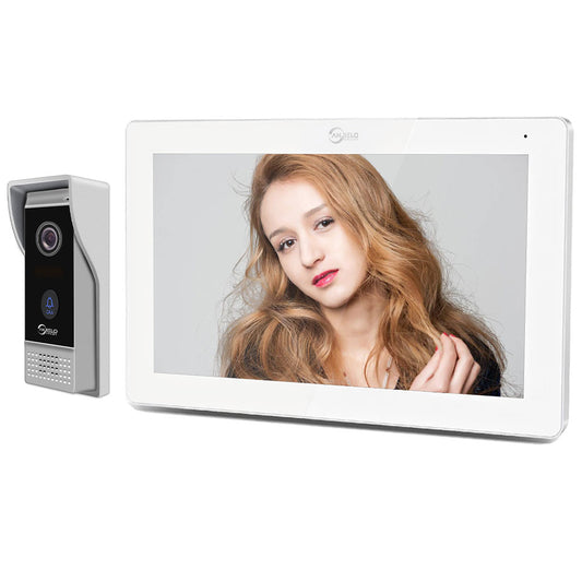 10-Zoll Tuya Wifi Video-Gegensprechanlage FHD1080P Farb-Touchscreen Außentürklingel Bewegungserkennung Tuya Smart Remote View Home Security 