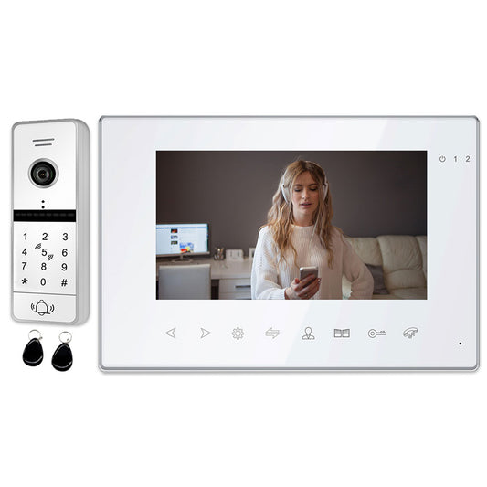 Tuya Smart Wifi 7 pouces système d'interphone vidéo intelligent visiophone FHD 1080 P écran Support mot de passe déverrouillage 