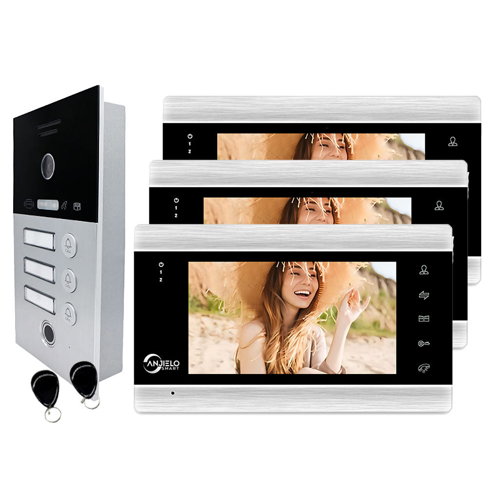 7"WIFI Wireless Video Intercom For Apartment 1080P Video Doorphone Call 1/2/3 Floors WIFI Door Bell Tuya Video Intercom For Home