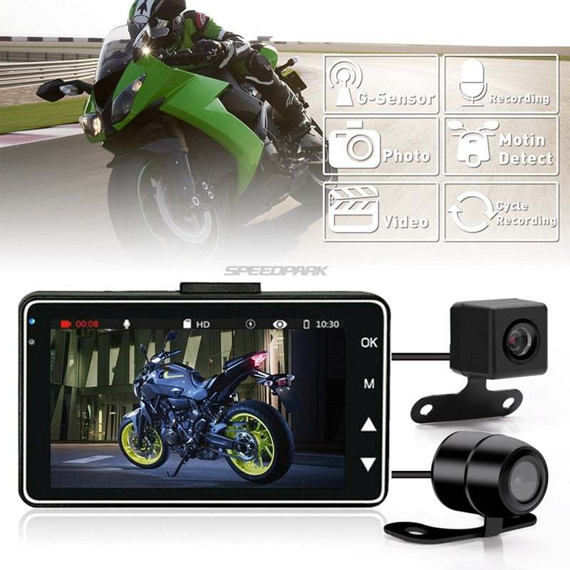 31080P HD Motorcycle Camera DVR Motor Dash Cam with Special Dual-tra –  Zhongshan Anjielo Smart Technology Co., Ltd