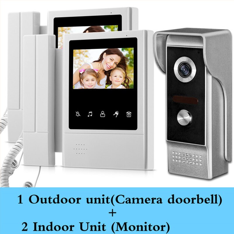 AnjieloSmart 4.3'' TFT LCD Wired Door Camera Video Doorbell System Doorphone