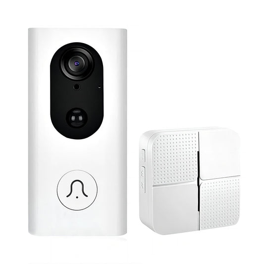 1080P Tuya Smart Video Doorbell Peephole Camera IP5 Waterproof HD Wifi Security Camera Real-Time Video for Smartphone with Chime