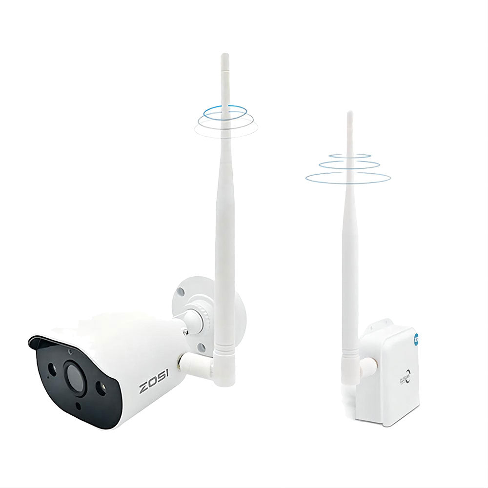 5MP WIFI HaLow IP Camera Weatherproof Home Farm Pier Long Distance Signal Transmission Motion Detection Wireless Bridge IP Camera