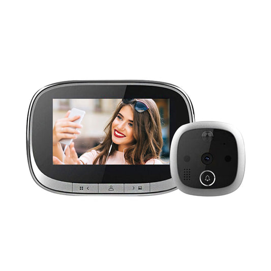 4.3Inch 170 Degree Video Doorbell Camera 1080P WiFi Visual Doorbell Call Intercom Infrared Night Vision Security Monitoring