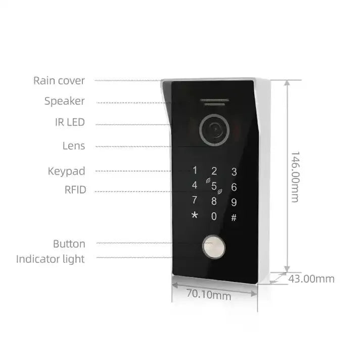 Tuya WiFi видео дверной звонок RFID клавиатура 960 P Smart Life камера POE IP домофон система контроля доступа во достойкая