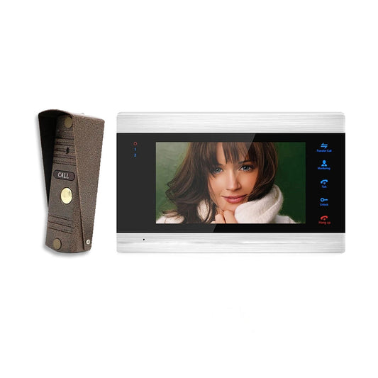 AnjieloSmart 7 pouces moniteur 1200TVL sonnette caméra système d'interphone vidéo détection de mouvement contrôle d'accès 