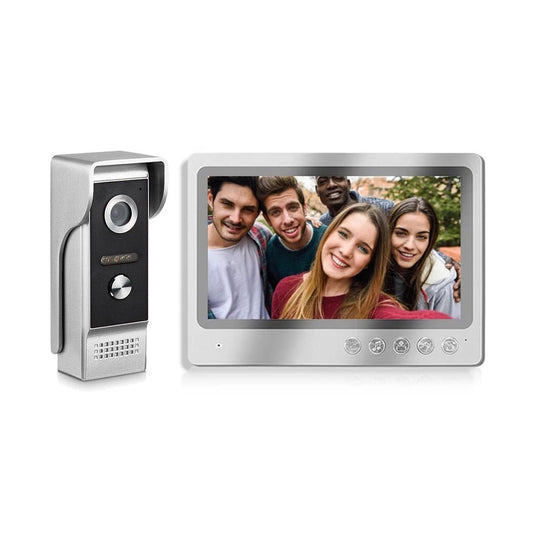 AnjieloSmart Sonnette vidéo à écran de 9 pouces avec moniteur WiFi Interphone avec caméra filaire Vision IR, déverrouillage à distance, enregistrement, application instantanée 