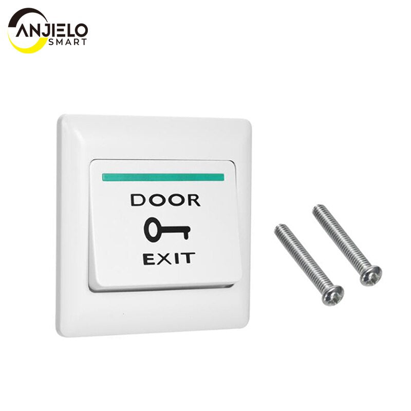 AnjielaSmart Door Exit Push Button release Switch automatically restoration for access control system normal open signal
