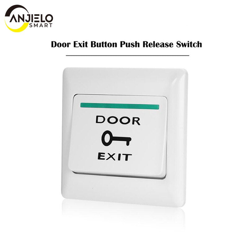 AnjielaSmart Door Exit Push Button release Switch automatically restoration for access control system normal open signal