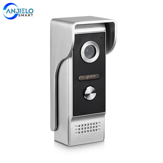 AnjieloSmart 4-Wired Video Door Phone Single Doorbell Waterproof Wide View Angle Lens Night Vision