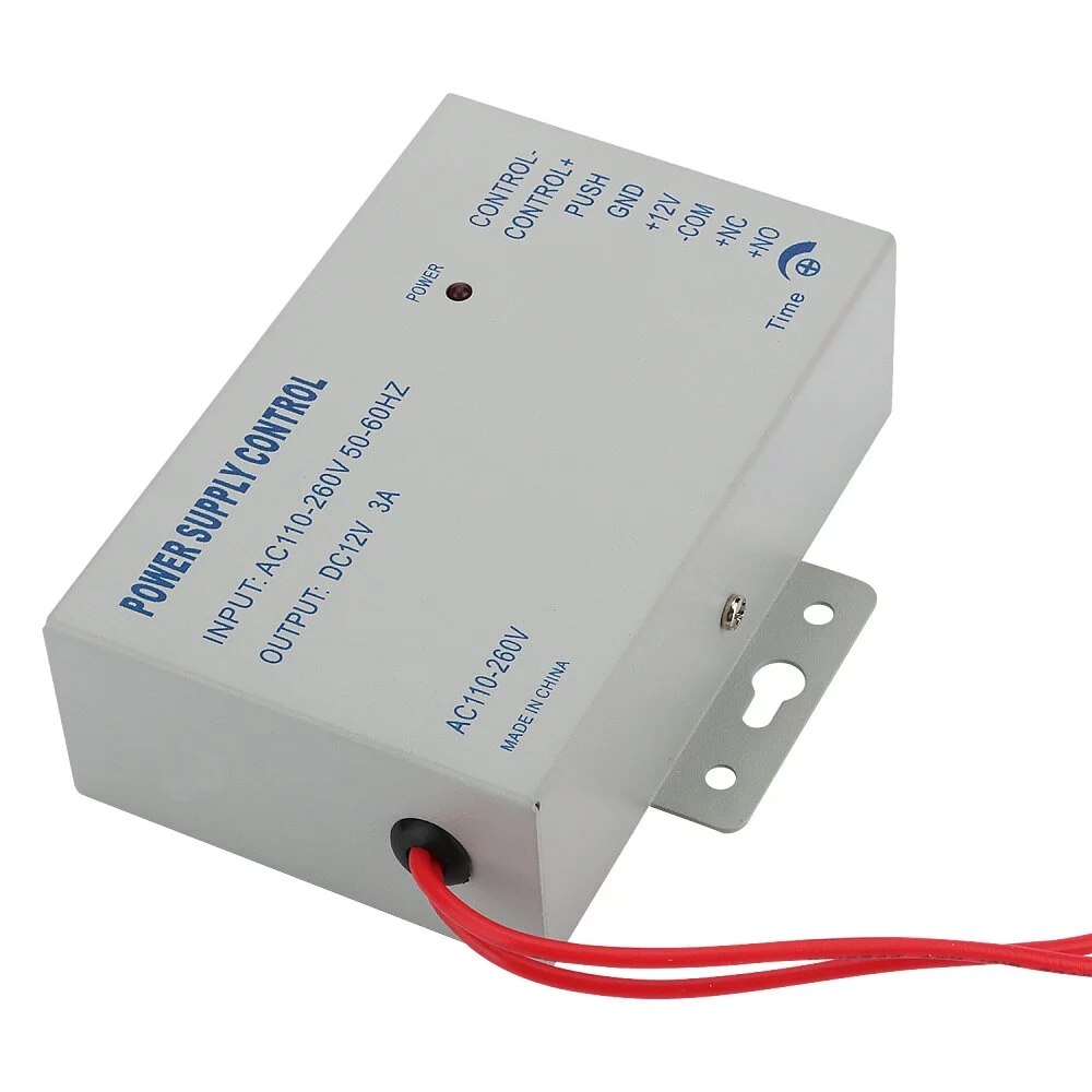 AnjieloSmart AC 110-240V IN to DC 12V 3A Power Supply For Door Access Control Worldwide Voltage Free Shipping