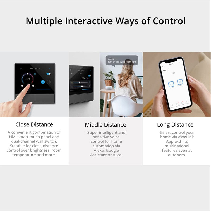 AnjieloSmart All-in-One WiFi Control Touch Screen Home Appliance Gadgets Support Alexa Google Smart Remote Control for Home