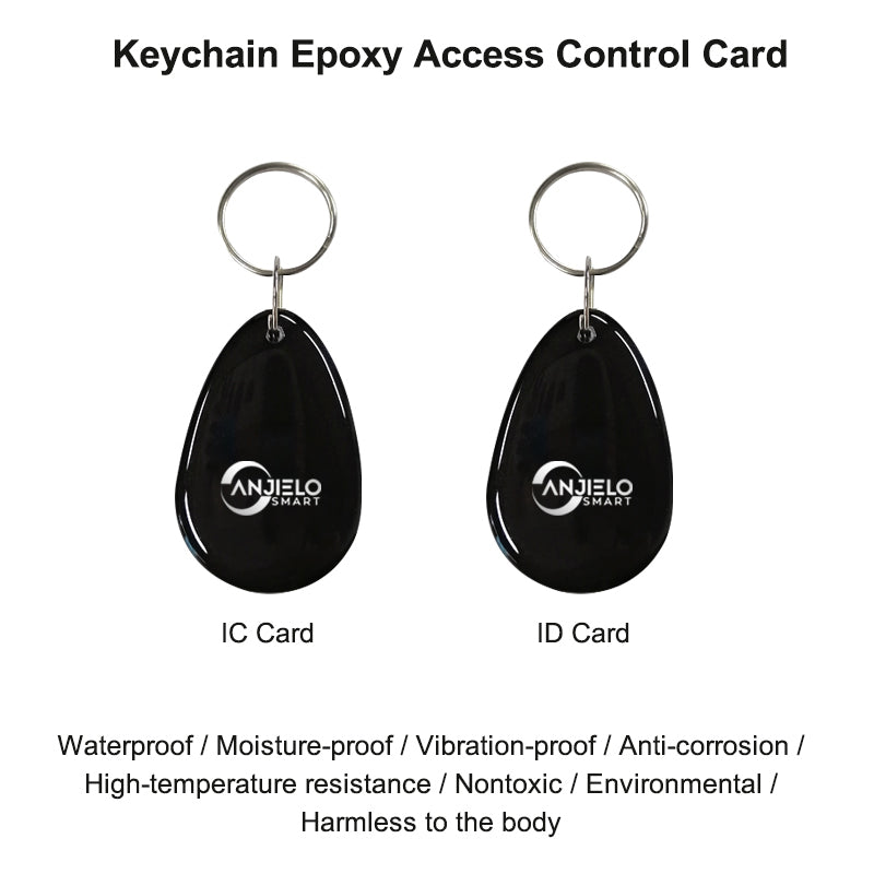 Anjielosmart Black Access Card IC Card Or ID Card Video Intercom Accessories Custom Epoxy Cards