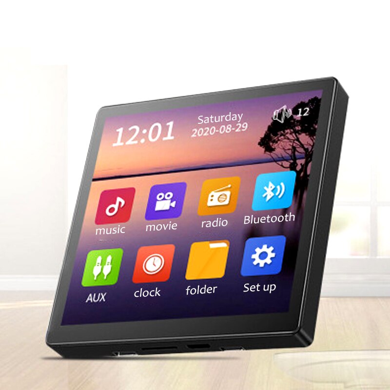 Anjielosmart Tuya WIFI 4 inch Background Music Control IPS Touch Screen to Play Audio in Home, Restaurant, Hotel and Bar