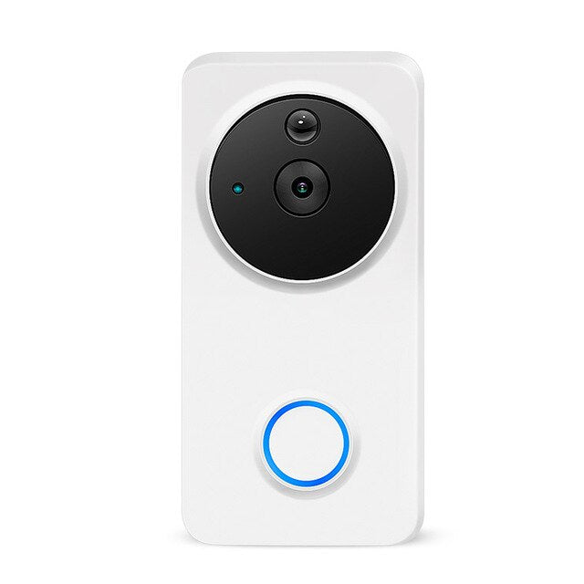 Anjielosmart Video Doorbell Tuya WiFi Smart Video Doorbell work with Google Home Voice Control Door Peephole Camera Intercom