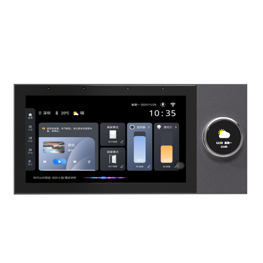 Anjielosmart Wifi Smart Home Control Panel Intégré Tuya ZigBee &amp; Bluetooth Gateway Smart Switch Electronic Lock HD LCD Panel 