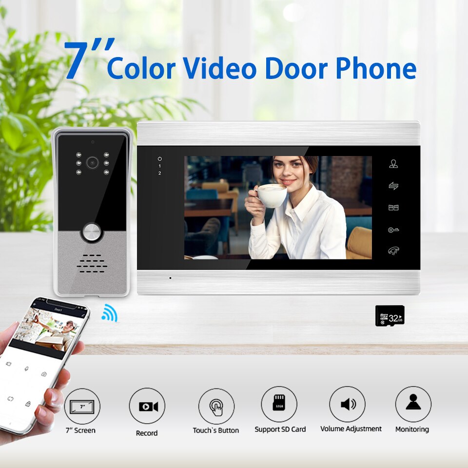 Wifi Video Doorbell Cloud Storage Street Intercom for Home With Night Vision Function Motion Detection Door Intercom System