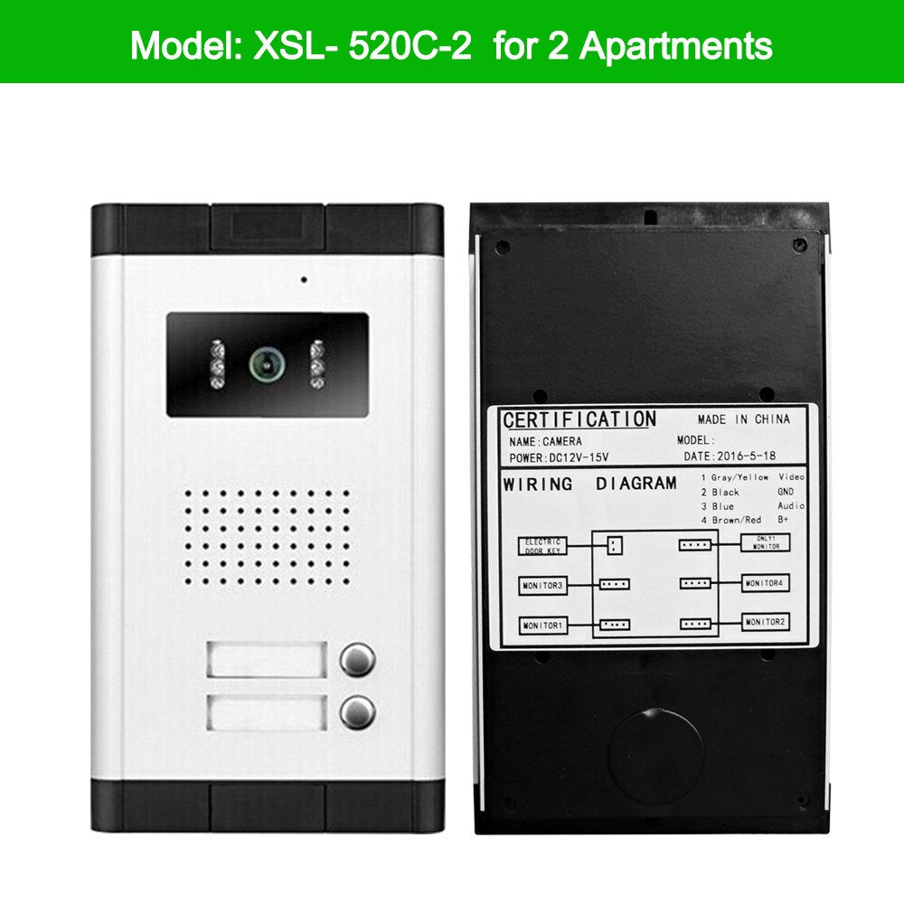 Color Video Doorbell Door Phone Intercom System 700TVL IR Night Visio –  Zhongshan Anjielo Smart Technology Co., Ltd