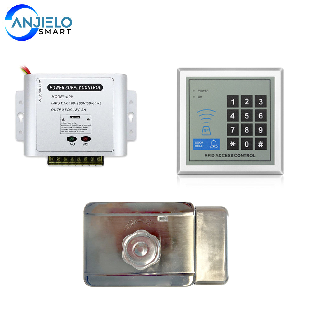 Mot de passe numérique contrôle d'accès carte RFID système de contrôle d'accès Kit adaptateur secteur entrepôt appartements serrure de porte électronique 