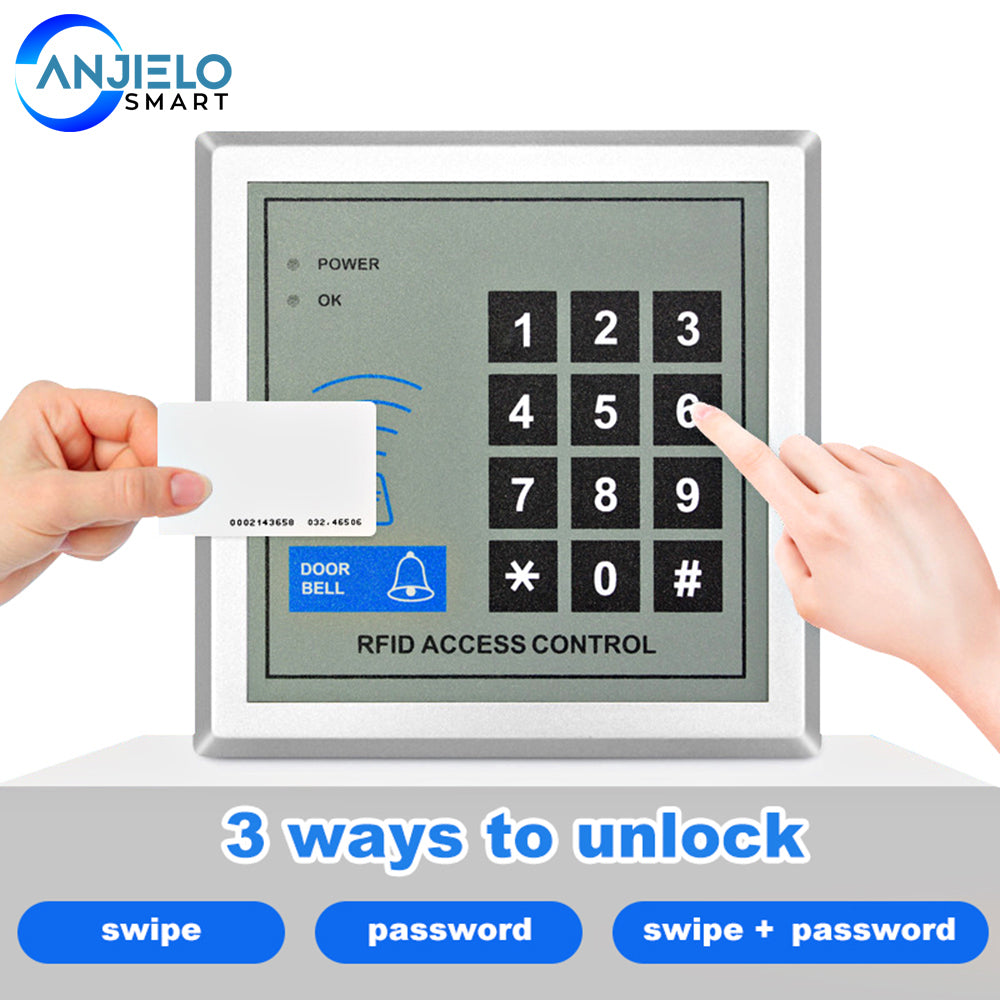 Digital Password Access Control RFID Card Access Control System Kit Power Adapter Warehouse Apartments Electronic Door Lock