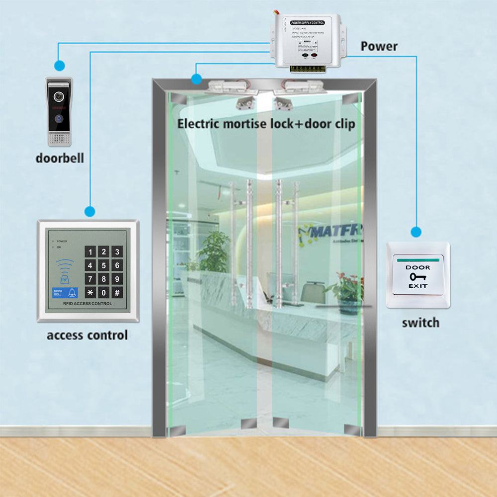 Passcode Access Control System Digital Password Access Control RFID Card Access Control System Kit Po ...
