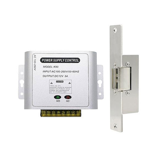 AanjieloSmart Door Access System for Home Gate Electric Power Supply Control Miniature Power/Electric Lock Power/Access Control System