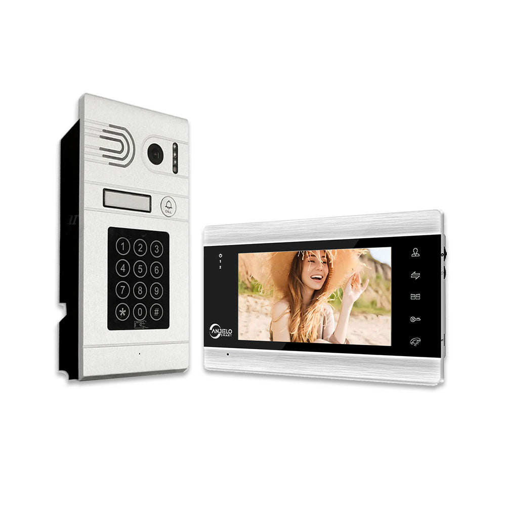 AnjieloSmart 7 inch HD WIFI Smart IP Indoor Monitor Video Door Phone Intercom System Video Recording iOS/Android Remote