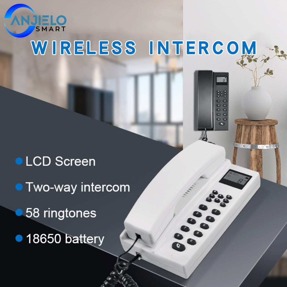 New 2.4GHz Wireless Intercom Warehouse Office Wireless Voice Intercom Apartment Villa Walkie-talkie Home Wireless Doorman Phone