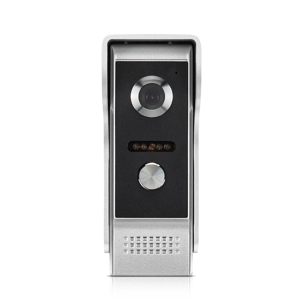 New 9 Inch Video Door Phone System Wired Video Intercom Video Doorbell Alloy IR Camera Remote Unlock 1 Doorbell with 2 Monitor