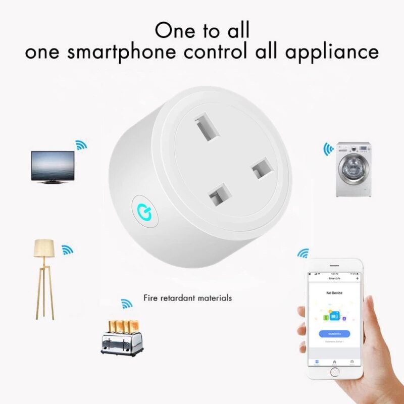 Smart Plug 2 Pack Wi-Fi Enabled Mini Smart Socket Compatible with