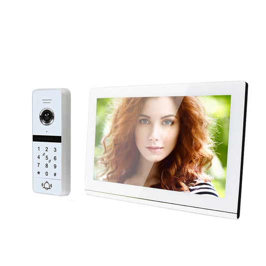 Tuya 10 '' WiFi Système d'interphone vidéo sans fil Smart Home 1080P Vision nocturne Sonnette Caméra Vidéo Porteiro avec moniteur pour la maison 