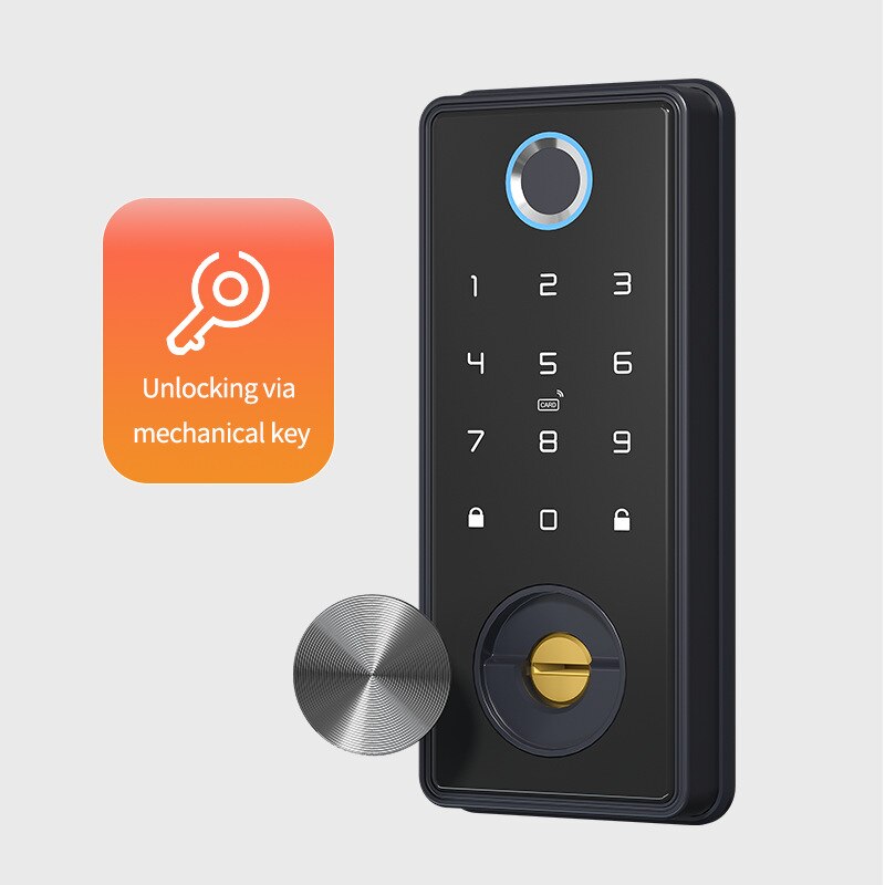 smart door lock Tuya Smart Fingerprint Electronic Deadbolt Door