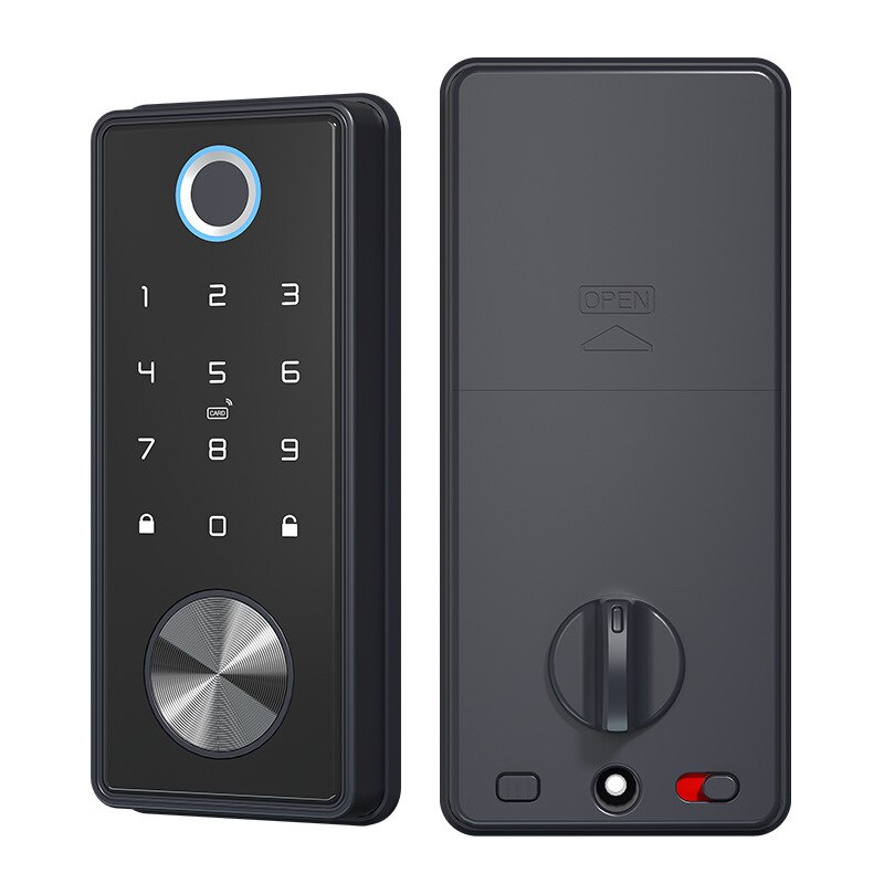 Tuya Smart Fingerprint Electronic Deadbolt Door Lock with Keypad-Bluetooth Keyless Entry Keypad Smart Deadbolt App Control