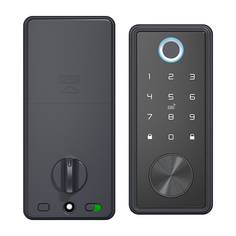 Tuya Smart Fingerprint Electronic Deadbolt Door Lock with Keypad-Bluetooth Keyless Entry Keypad Smart Deadbolt App Control