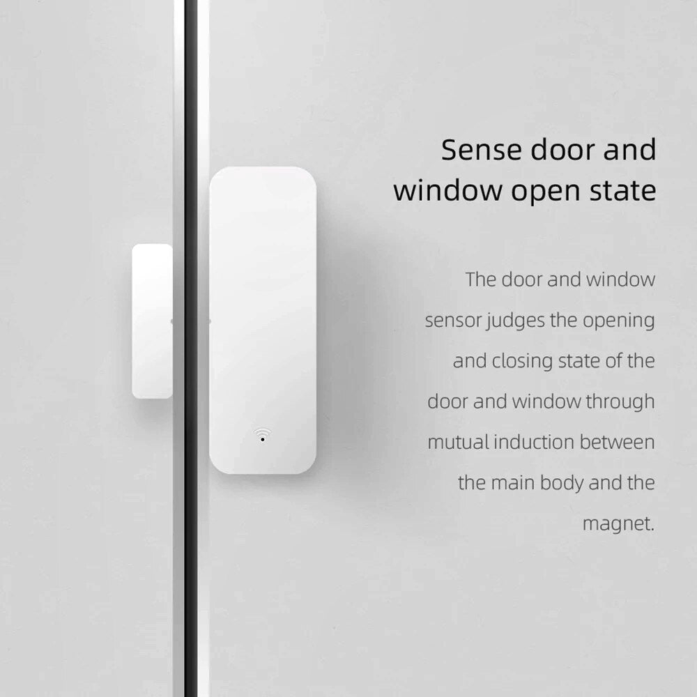 Tuya Smart WiFi Alarm Door Opening Detectors Cell phone APP Remote Alarm Alexa Google Home Smart Life Door Sensor