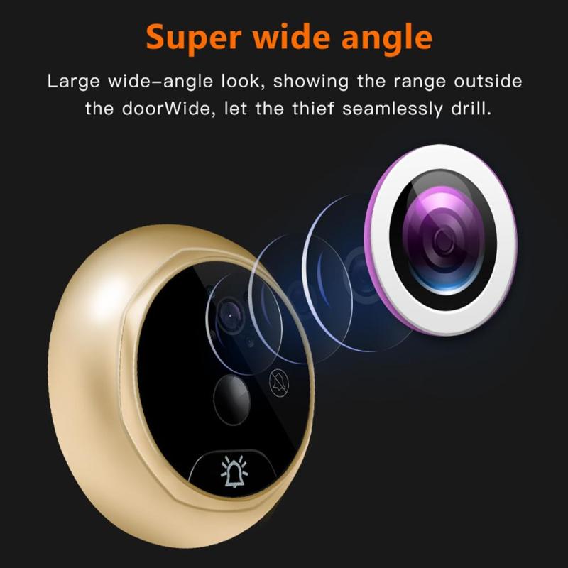 Video Peephole Doorbell Viewer 4.3 Inch Door Camera LCD Digital Electronic Door Viewer Night Vision Support Motion Detection
