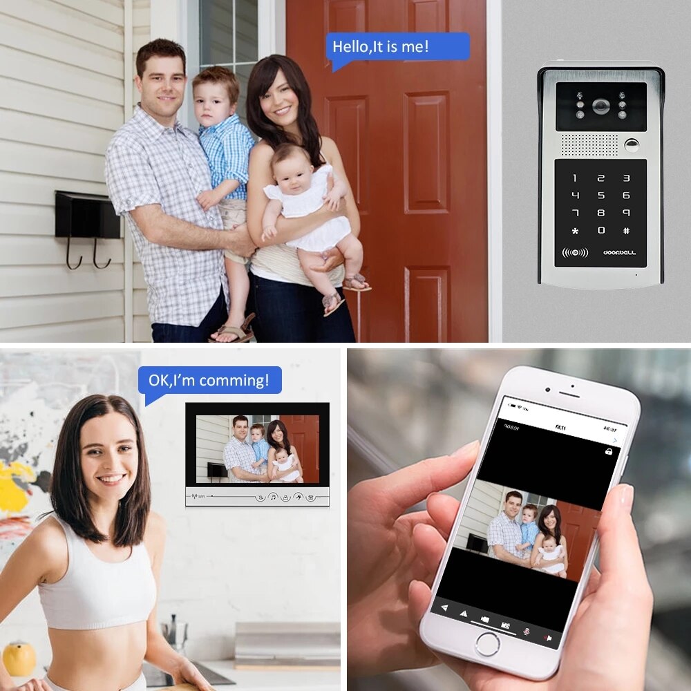ANJIELO SMART 1080P Video Türklingel Kamera mit 7 Zoll Touchscreen ANJIELO SMART 1080P Video Türklingel Kamera mit 7 Zoll Touchscreen