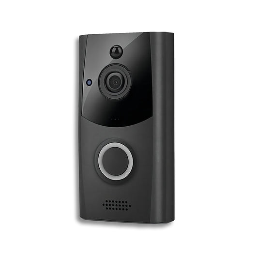 AnjieloSmart WiFi sonnette vidéo sans fil bidirectionnelle intelligente PIR sonnette HD caméra de sécurité haute résolution 720P 
