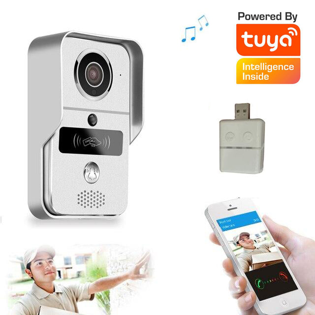 Tuya 1080P Smart IP Doorbell Wireless Wifi IP Villa Video Door Phone Intercom Doorbell Viewer Entry System for Home Security