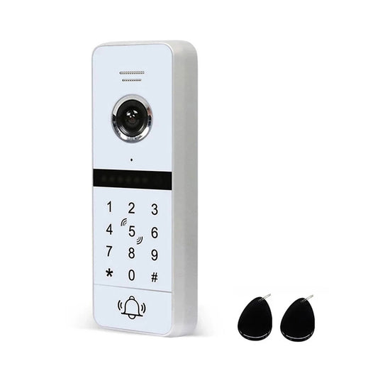 Caméra extérieure Anjielosmart 1080P avec Vision nocturne Déverrouillage par mot de passe Cartes RFID Déverrouillage et étanche Concected avec moniteur 